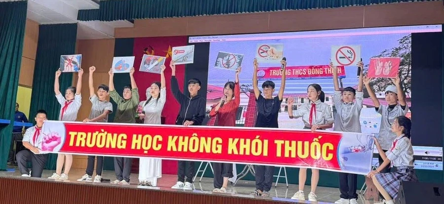 Hội thi tìm hiểu về Luật Phòng, chống tác hại của thuốc lá dành cho học sinh THCS năm học 2024 - 2025 do Sở GD&ĐT tỉnh Thái Nguyên phối hợp với các đơn vị tổ chức.