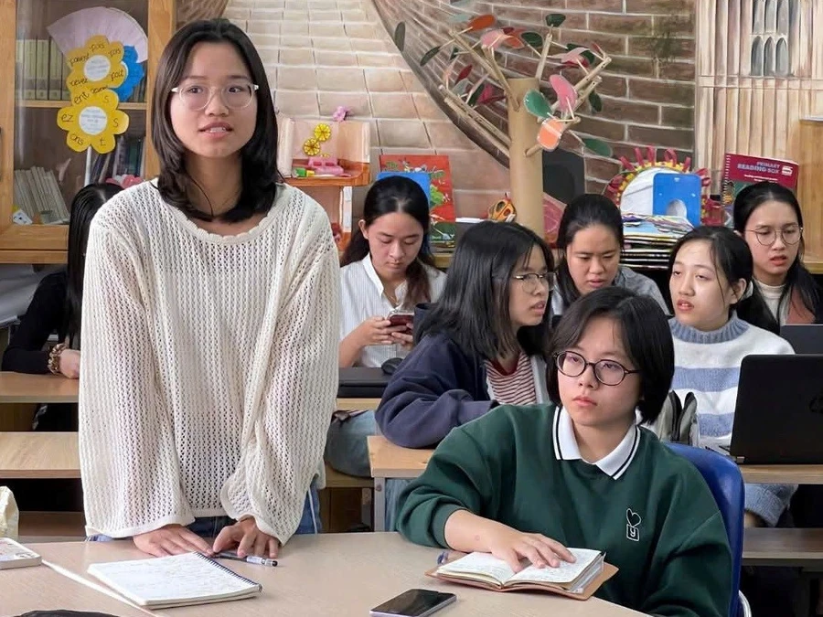 Sinh viên Trường Đại học Ngoại ngữ (Đại học Đà Nẵng). Ảnh: NTCC