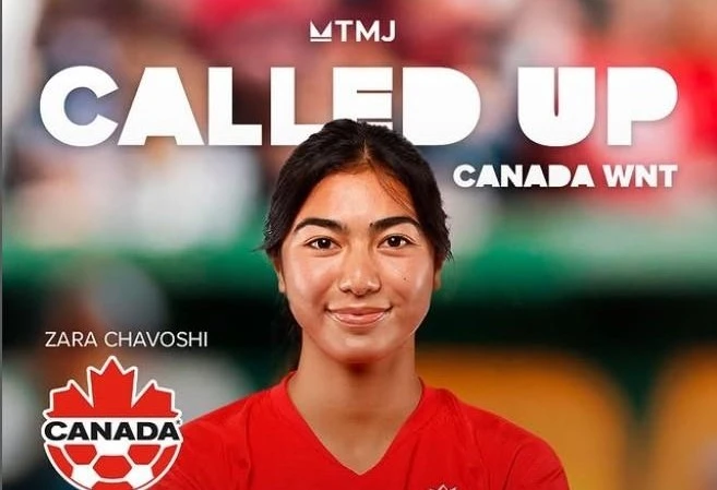 Zara Chavoshi được triệu tập lên đội tuyển Canada.