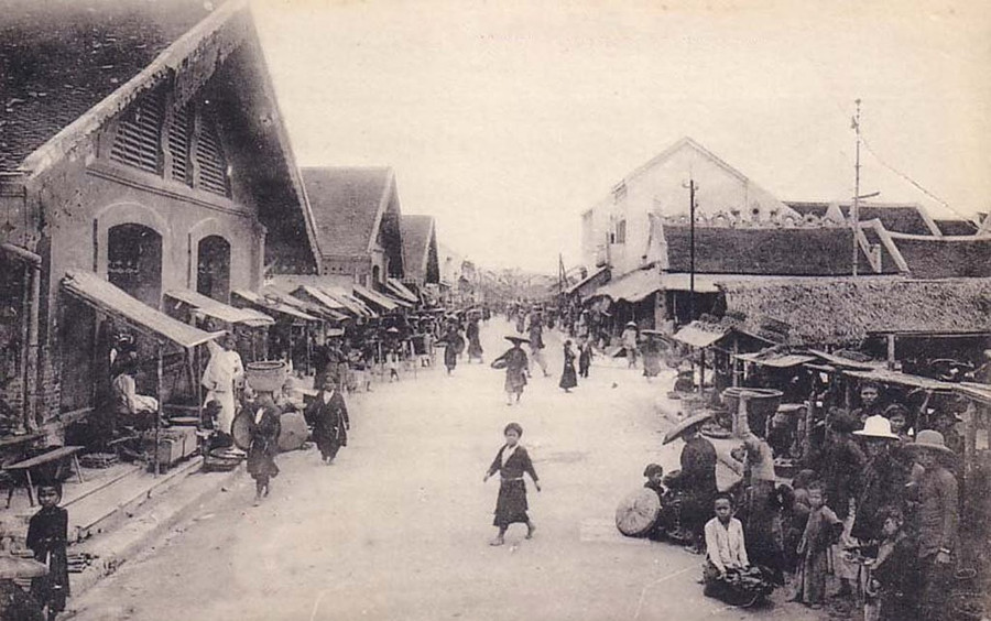 Chợ Rồng Nam Định đầu thế kỷ 20. Ảnh tư liệu. pho-co-nam-dinh-anh-2.jpg