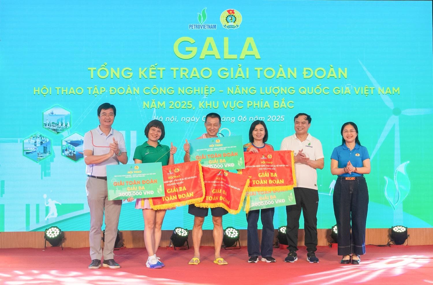 Đoàn thể thao PV Power đạt nhiều giải cao tại Hội thao Petrovietnam khu vực phía Bắc 2025