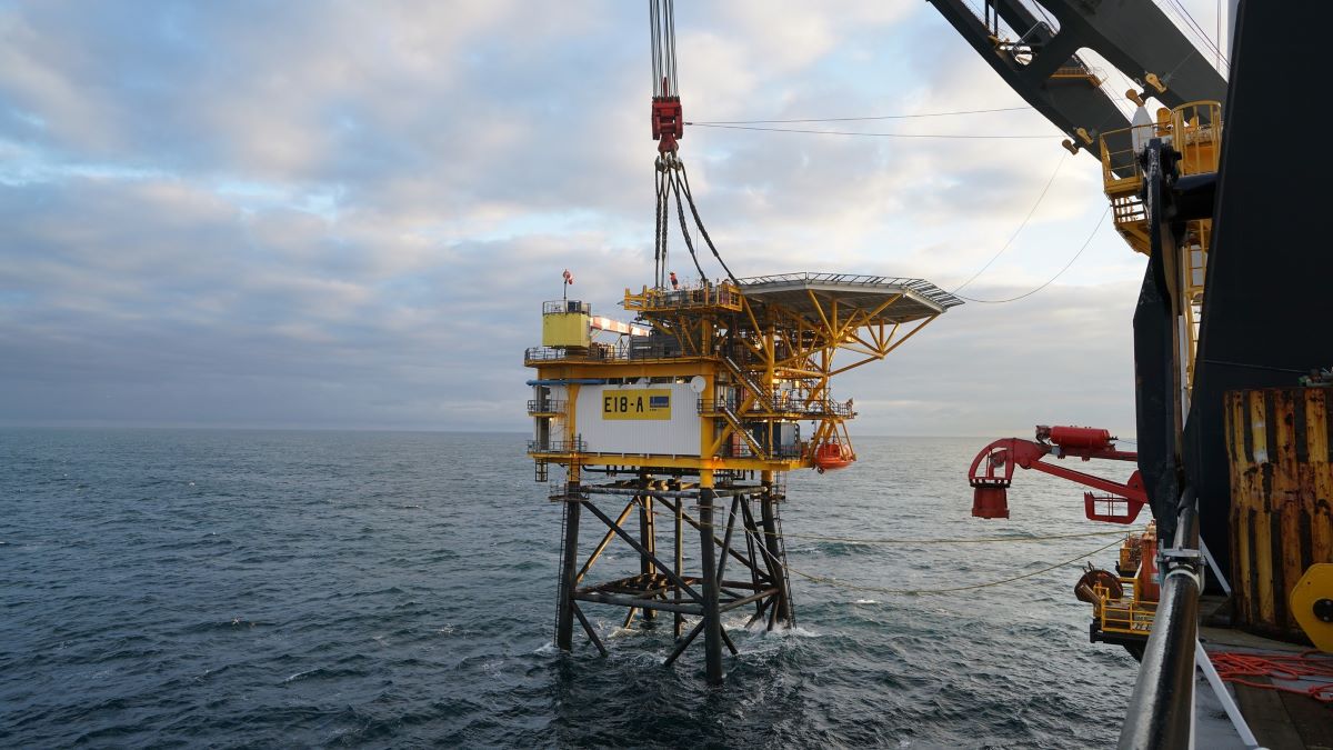 Một giàn khoan dầu khí của Gazprom. Ảnh: Gazprom