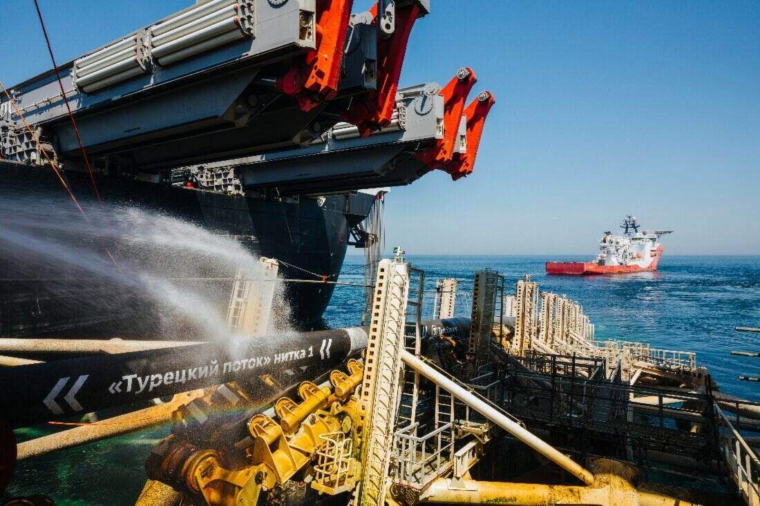 Đường ống TurkStream được thiết kế để đưa khí đốt Nga đến Thổ Nhĩ Kỳ và các quốc gia Nam và Đông Nam Âu. Ảnh: Gazprom