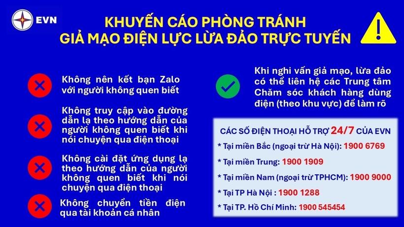 EVN cảnh báo chiêu lừa đảo mới sau điều chỉnh địa giới hành chính