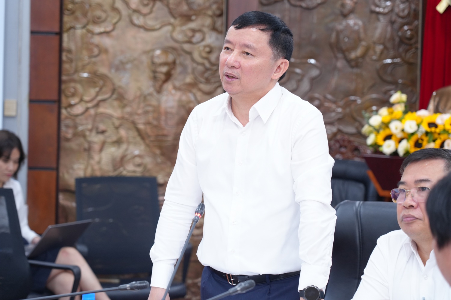 Đồng chí Hồ Công Kỳ, Giám đốc Chi nhánh khẳng định, Chi nhánh luôn xác định người lao động là trung tâm trong chiến lược phát triển bền vững