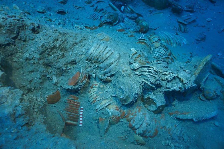 Địa điểm tàu gốm đắm ngoài khơi bờ biển Adrasan thuộc tỉnh Antalya của Thổ Nhĩ Kỳ, quận Kumluca. Ảnh: AA.