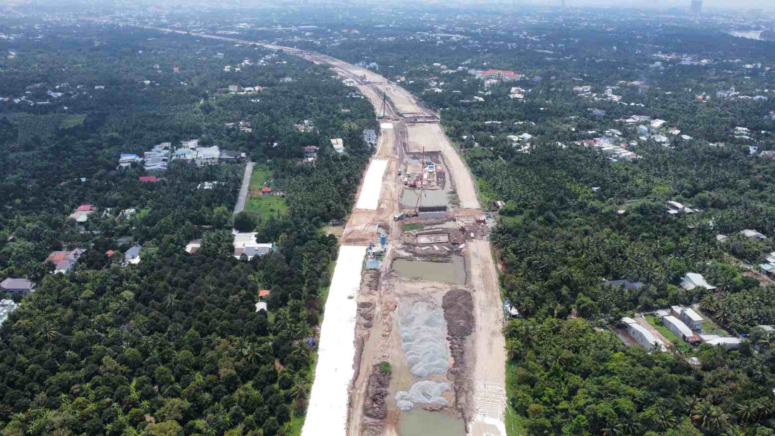 Đoạn Vành đai 3 TPHCM qua tỉnh Bình Dương cũ. Ảnh: Đình Trọng