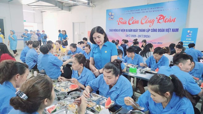 Hải Phòng dự kiến tổ chức đồng loạt Bữa cơm công đoàn nhân dịp 28.7