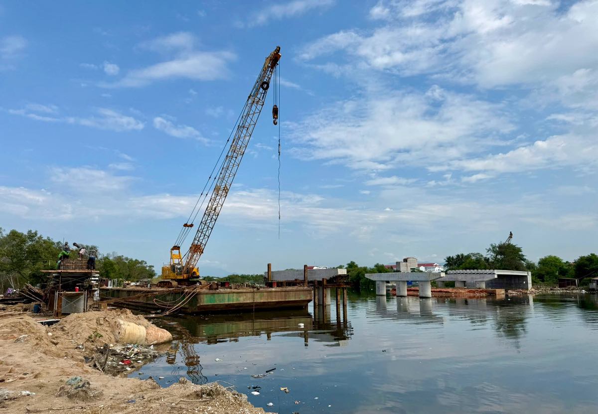 Dự án Cầu Văn Thánh đang thi công. Ảnh: Duy Tuấn