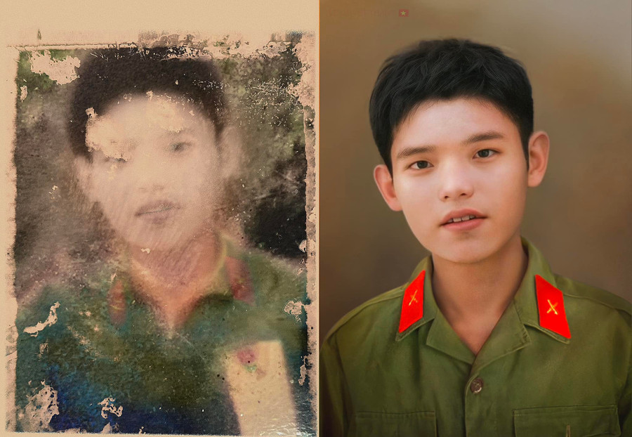 Từ những bức ảnh nhòe mờ, nhóm Team Lee đã phục chế thành những chân dung hoàn chỉnh. long-biet-on-lan-toa-nhu-nhung-doa-hoa-thom-ngat-3.jpg