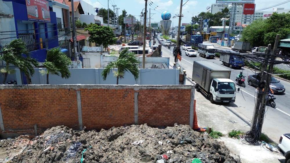 Công tác giải phóng mặt bằng hiện đang tăng tốc. Ảnh: Anh Tú