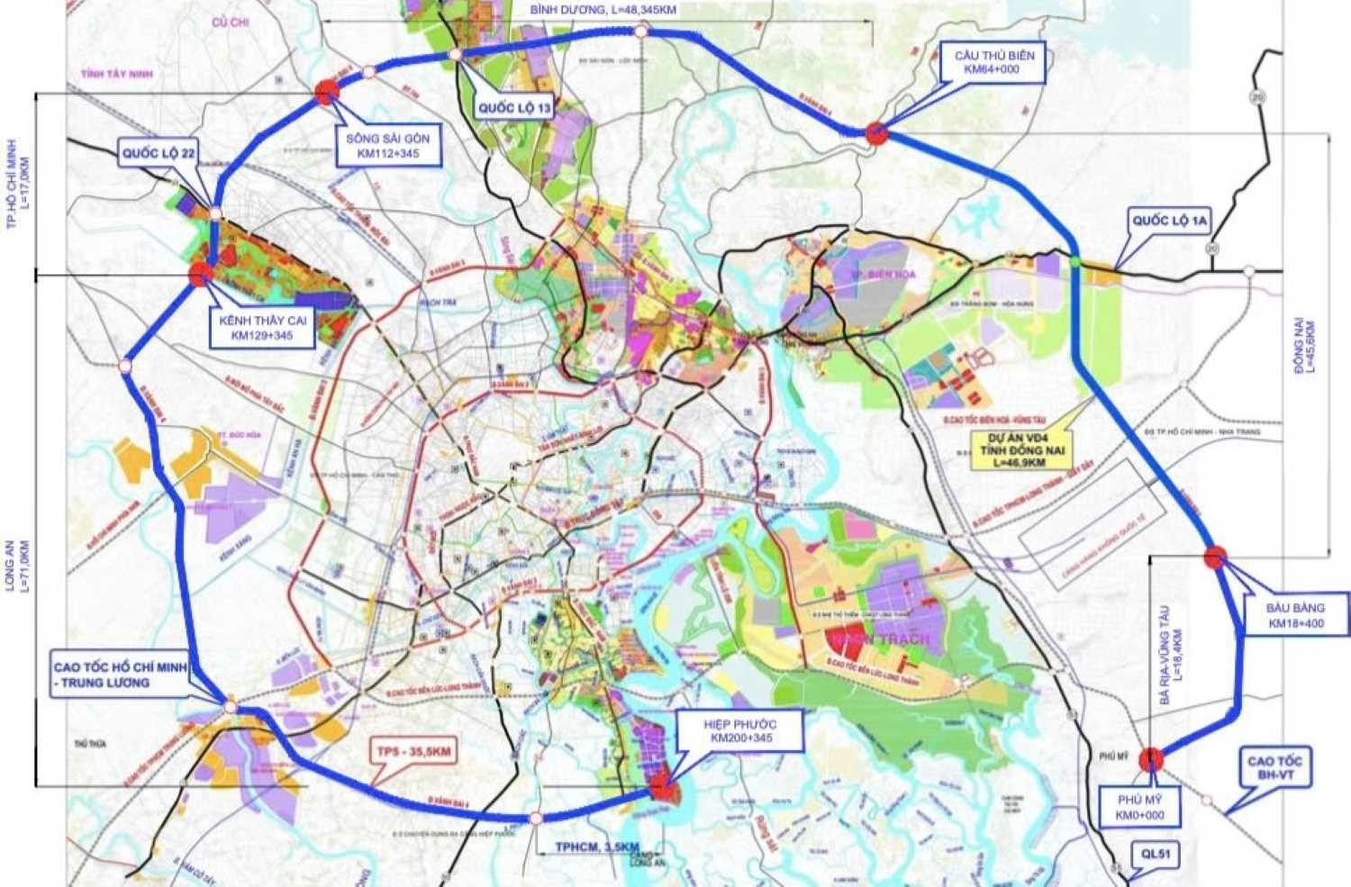 Vành đai 4 TPHCM sẽ không khép kín hình tròn
