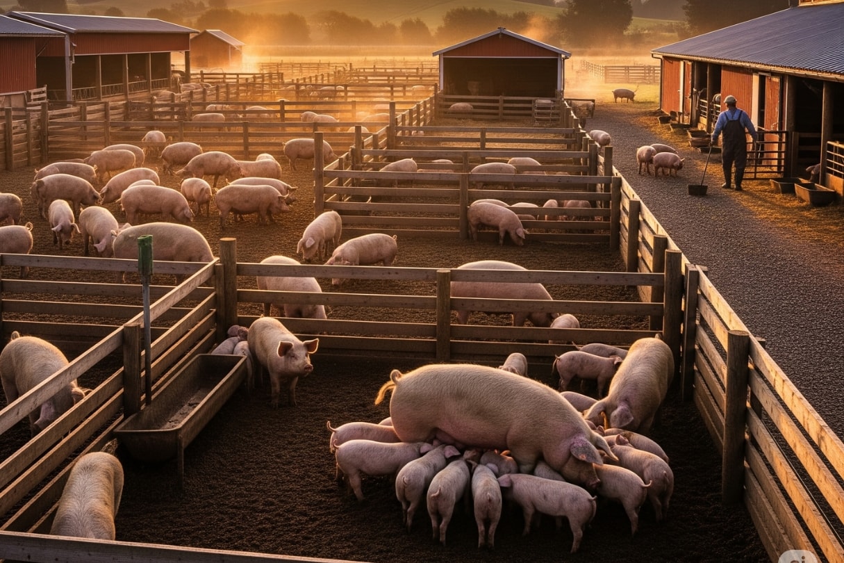 Giá heo hơi hôm nay 8 8 Bắc, Trung, Nam chia ba vùng giá, cách biệt 8.000 đồng kg