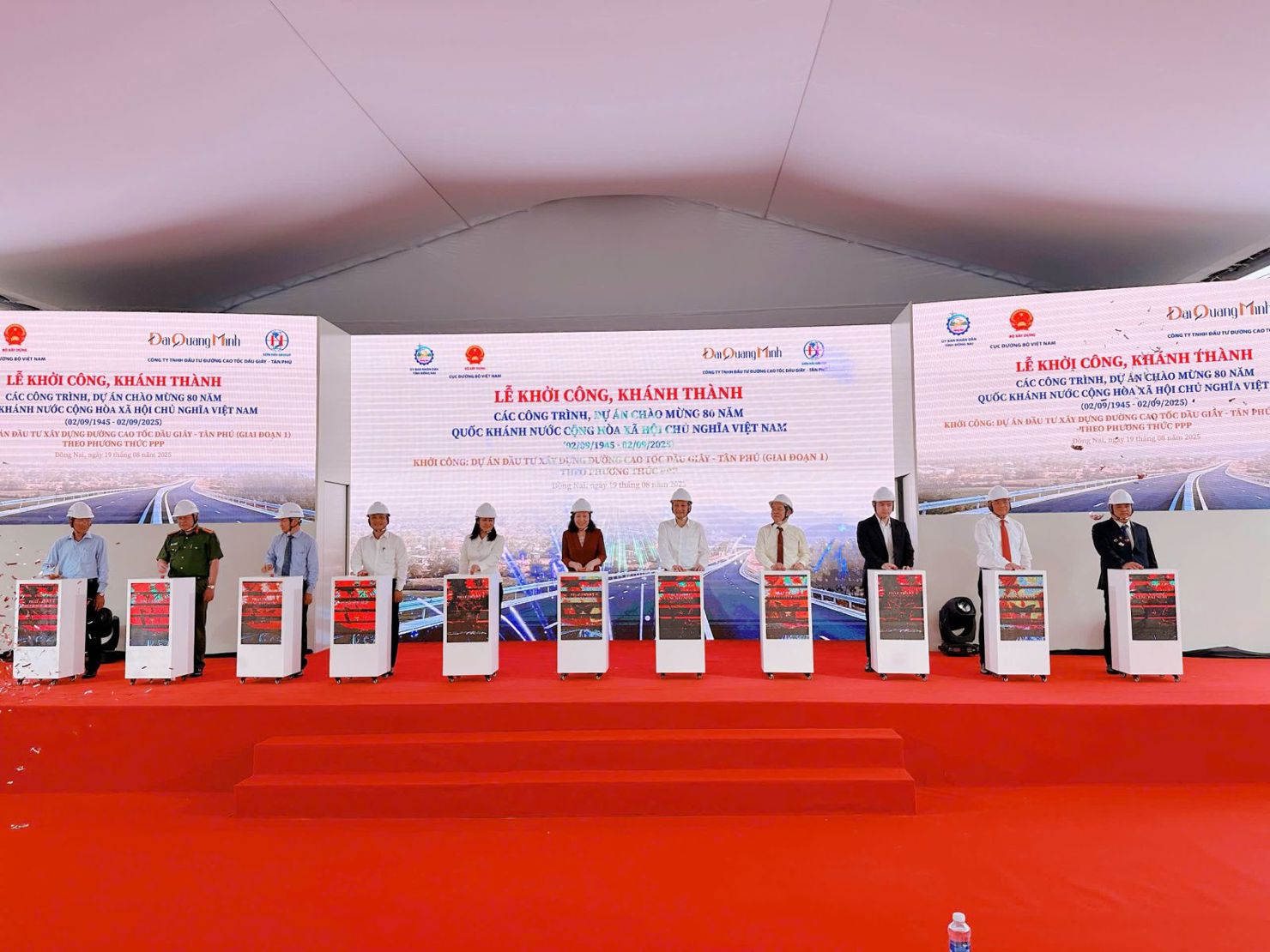 Lễ khởi công xây dựng cao tốc Dầu Giây – Tân Phú giai đoạn 1 ngày 19/8.