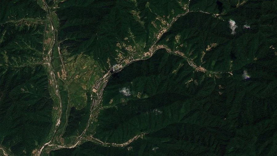 Hình ảnh vệ tinh do Planet Labs cung cấp cho thấy Căn cứ hoạt động tên lửa Sinpung Dong ở Triều Tiên vào ngày 12/8.