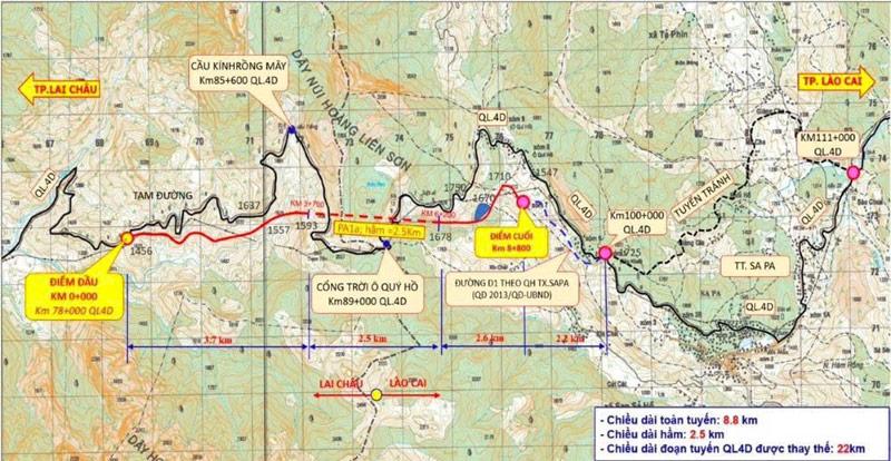 Dự án được người dân kỳ vọng giúp đảm bảo an toàn giao thông, rút ngắn thời gian di chuyển qua đèo Hoàng Liên.