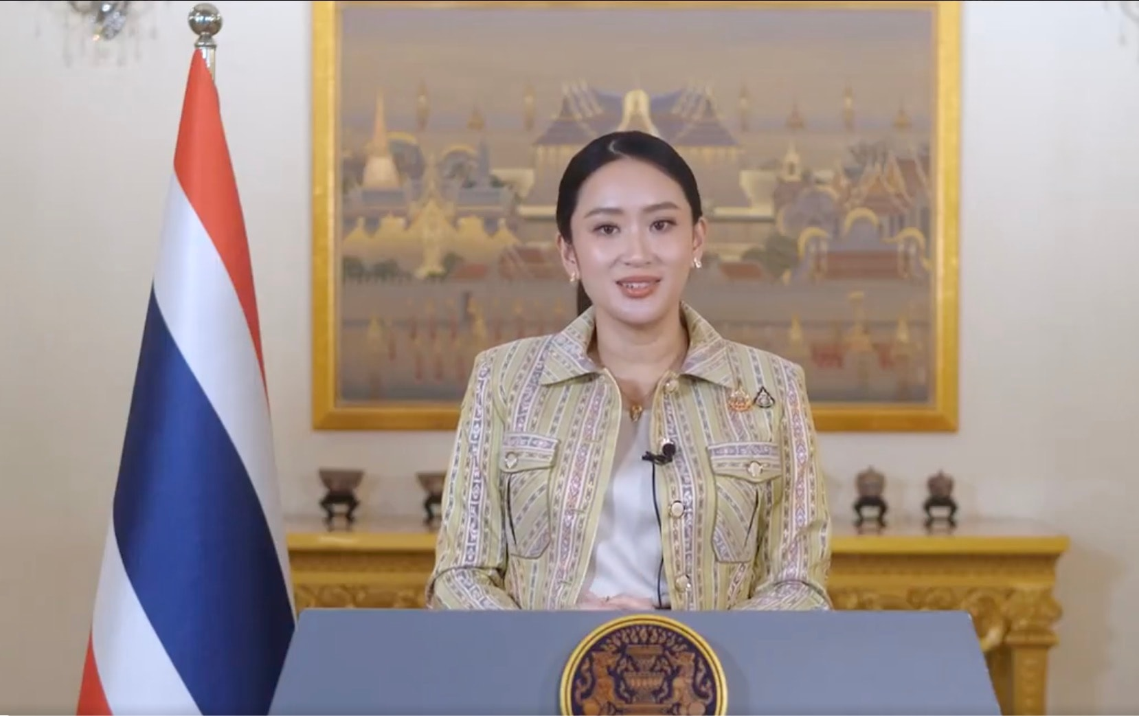 Bà Paetongtarn Shinawatra. Ảnh chụp màn hình.