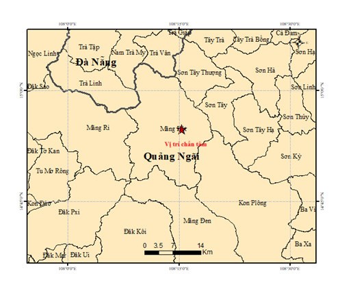 Xuất hiện động đất cường độ lớn ở Quảng Ngãi, nhà cách 150 kilomet vẫn bị rung lắc