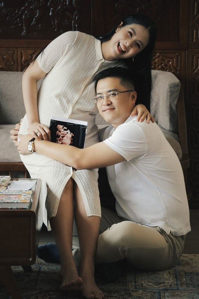 Hoa hậu Ngọc Hân và ông xã Phú Đạt. Ảnh: Nhân vật cung cấp