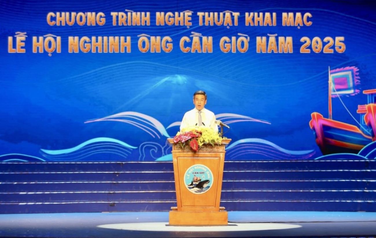 Ông Nguyễn Văn Dũng - Phó Chủ tịch UBND TPHCM phát biểu tại chương trình. Ảnh: Anh Tú
