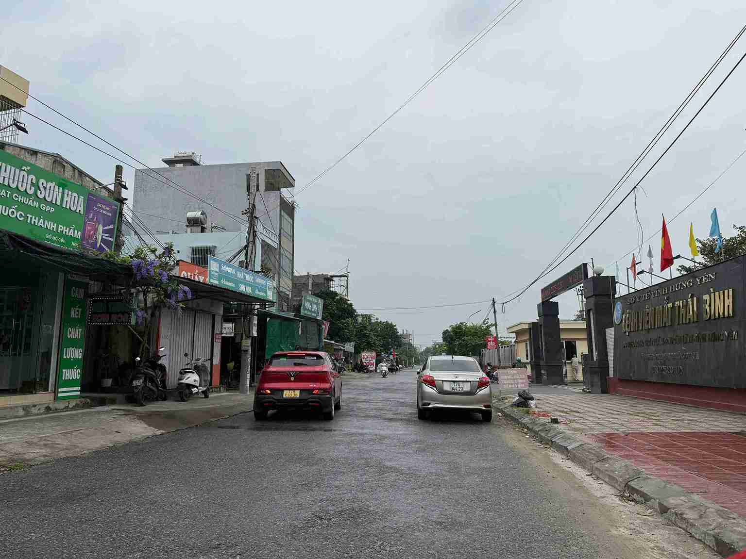 Các tuyến đường ở phường Trần Lãm thông thoáng, không ngập úng. Ảnh: Phương Liên