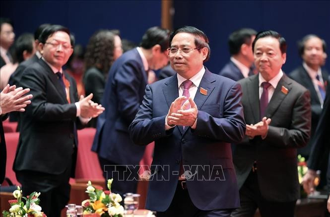 Đồng chí Phạm Minh Chính, Ủy viên Bộ Chính trị, Bí thư Đảng ủy, Thủ tướng Chính phủ chủ trì Phiên trù bị Đại hội đại biểu Đảng bộ Chính phủ lần thứ nhất, nhiệm kỳ 2025 - 2030. Ảnh: Dương Giang/ TTXVN
