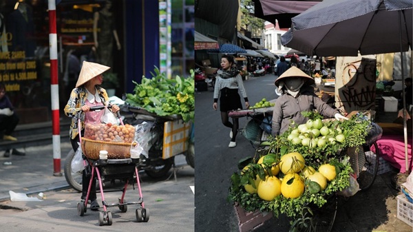 Hàng rong có mặt mọi nơi. Ảnh: Quang Hùng