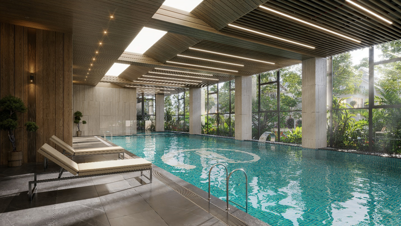 Bể bơi 4 mùa trong nhà, công nghệ điện phân muối lần đầu tiên có tại Nghệ An, nằm tại Swanlake Residences