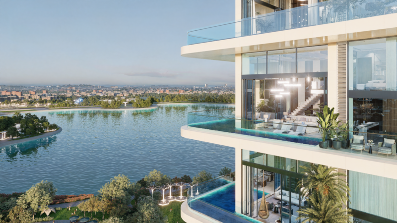 100% Sky Villa đều được thiết kế thông tầng, tích hợp sân vườn và bể bơi riêng, cùng thang máy riêng, mang đến chuẩn mực sống tối ưu và sự riêng tư tuyệt đối cho gia chủ.