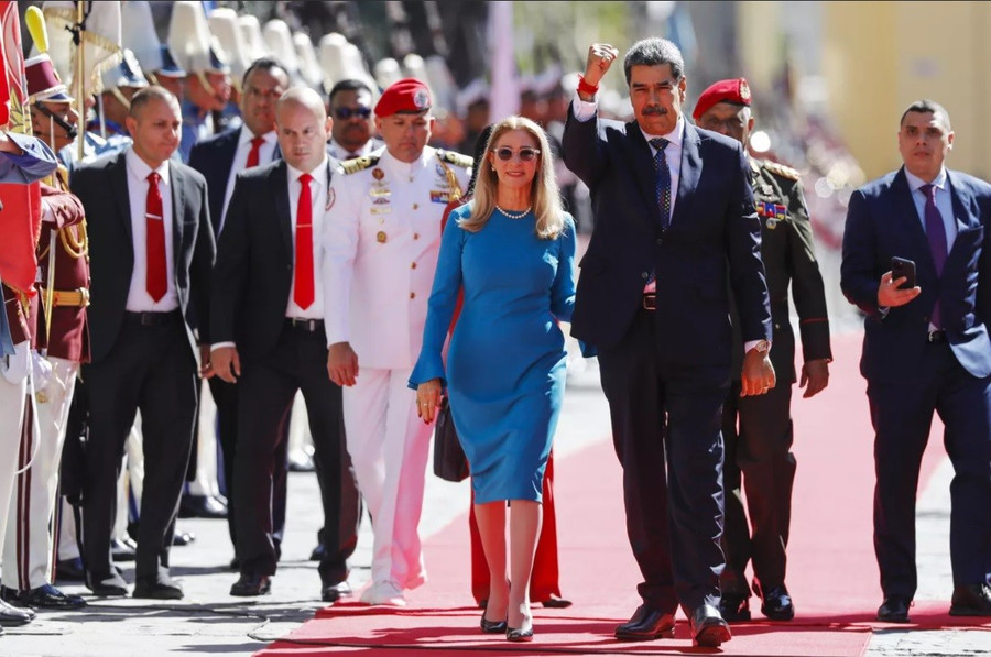 Tổng thống Venezuela Nicolas Maduro và vợ Cilia Flores.