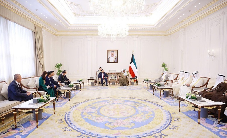 Thủ tướng Chính phủ Phạm Minh Chính nhấn mạnh Việt Nam luôn coi trọng và mong muốn tăng cường hơn nữa hợp tác thực chất, hiệu quả với Kuwait, đối tác quan trọng của Việt Nam tại Trung Đông - Ảnh: VGP/Nhật Bắc