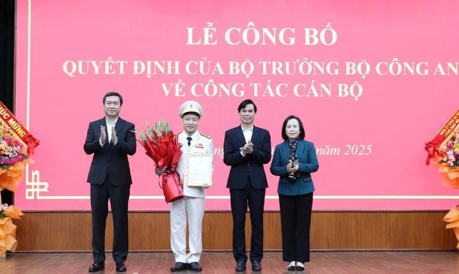 Bổ nhiệm 3 Giám đốc Công an tỉnh Lạng Sơn, Ninh Bình và Quảng Ninh