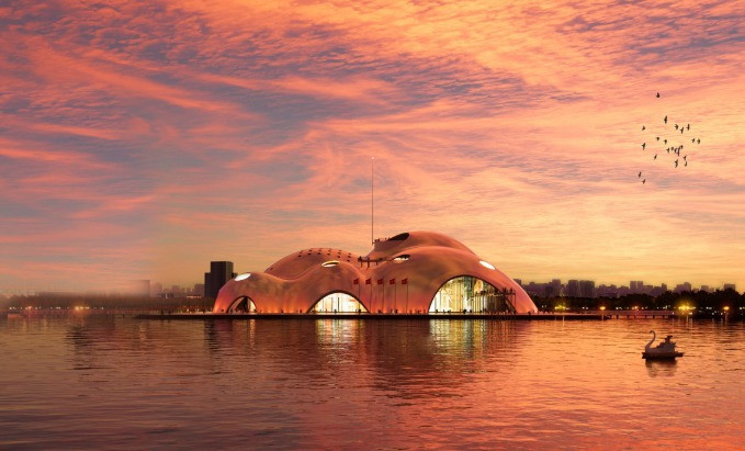 Phối cảnh dự &aacute;n Nh&agrave; h&aacute;t Ngọc Trai v&agrave; C&ocirc;ng vi&ecirc;n văn h&oacute;a - nghệ thuật chuy&ecirc;n đề.&nbsp;