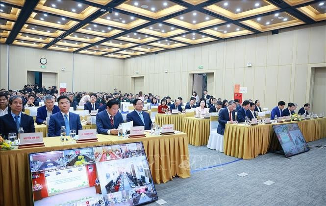 Thủ tướng Phạm Minh Chính dự Hội nghị toàn quốc tổng kết công tác Tư pháp năm 2025. Ảnh: Dương Giang/TTXVN ea14d2fc-6f6c-4d43-9d74-4e09e6297e4c.jpg