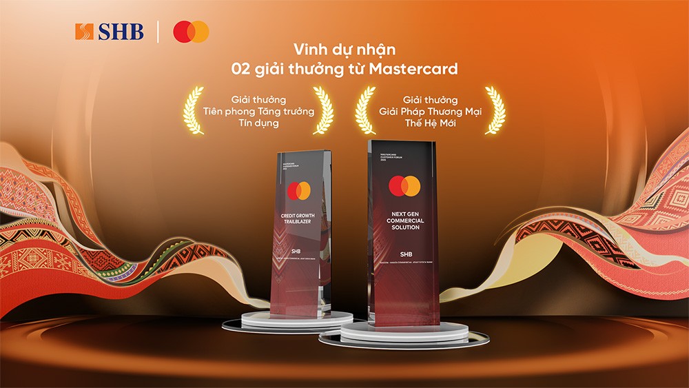 SHB nhận “cú đúp” giải thưởng từ Mastercard cho thẻ tín dụng cá nhân và doanh nghiệp 2025 SHB nhận “cú đúp” giải thưởng từ Mastercard cho thẻ tín dụng cá nhân và doanh nghiệp 2025