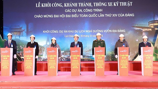 Lai Châu khởi công 3 dự án hơn 10.000 tỉ đồng