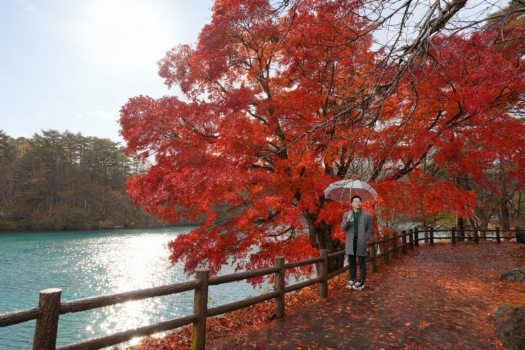 Hồ Ngũ Sắc Goshiki-numa tại Fukushima