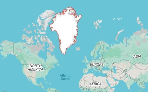 Greenland một vùng lãnh thổ tự trị giàu khoáng sản của Đan Mạch.