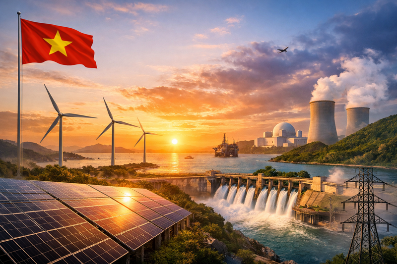 Việt Nam thể hiện rõ quyết tâm hội nhập với xu thế toàn cầu thông qua cam kết đạt phát thải ròng bằng “0” vào năm 2050 tại Hội nghị COP26. Ảnh minh họa