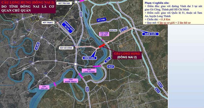 Cầu Long Hưng nối TPHCM và Đồng Nai phê duyệt phương án kiến trúc