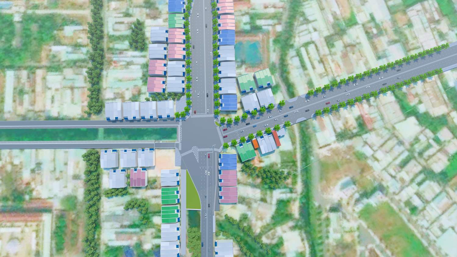 Phối cảnh nút giao đường Vĩnh Lộc - Trần Văn Giàu (Tỉnh lộ 10).  Ảnh: Sở Xây dựng TPHCM