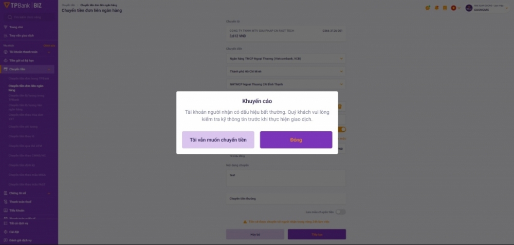 Giao dịch cao điểm mùa Tết, TPBank dựng “hàng rào số” bảo vệ khách hàng