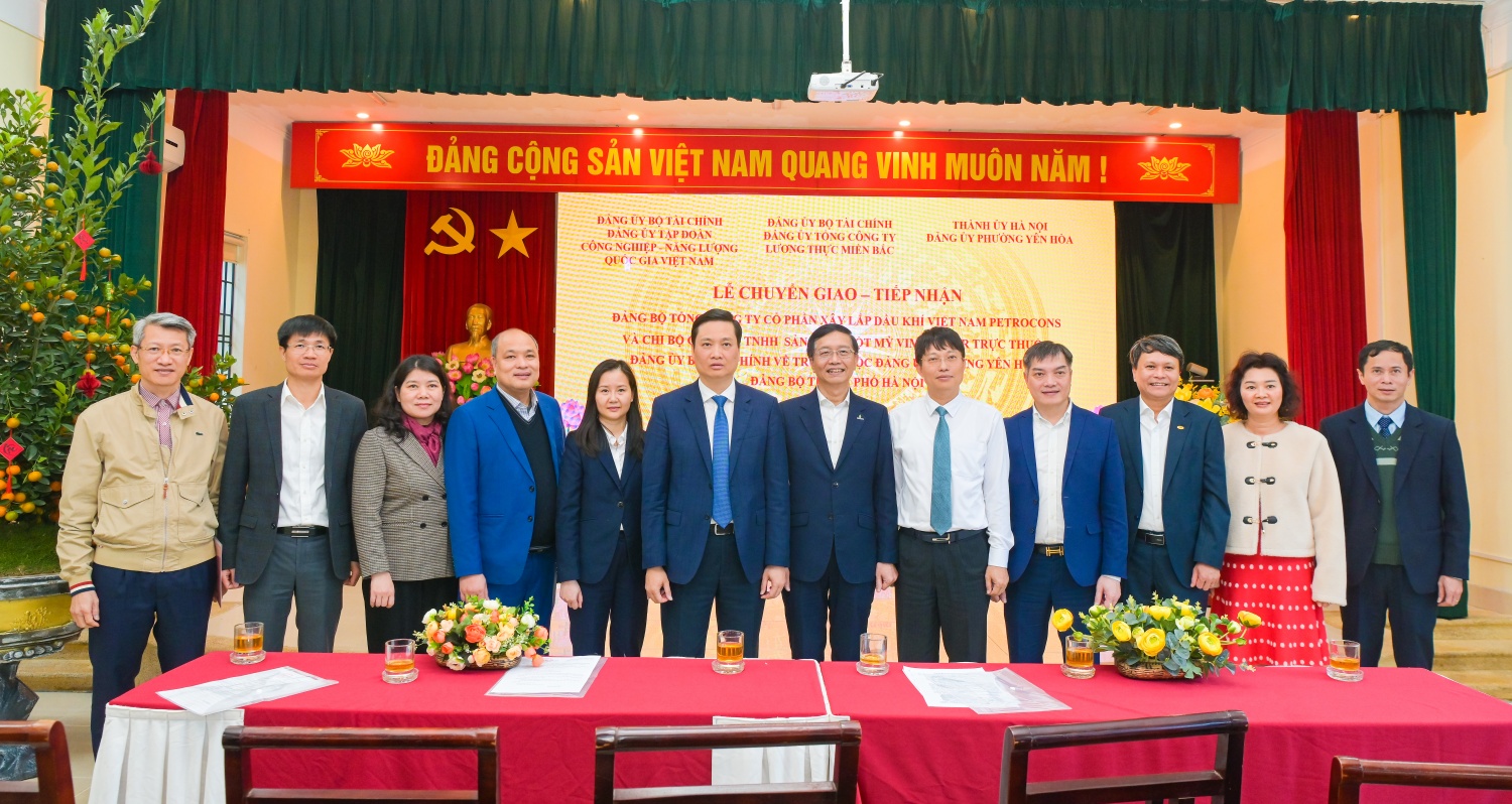 Đảng bộ PETROCONs chính thức về sinh hoạt tại Đảng bộ phường Yên Hòa