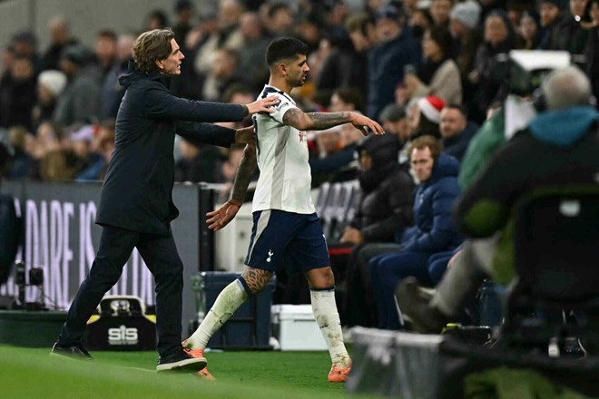 Sự rệu rã của Tottenham dưới thời Thomas Frank vẫn còn hiện hữu. Ảnh: AFP