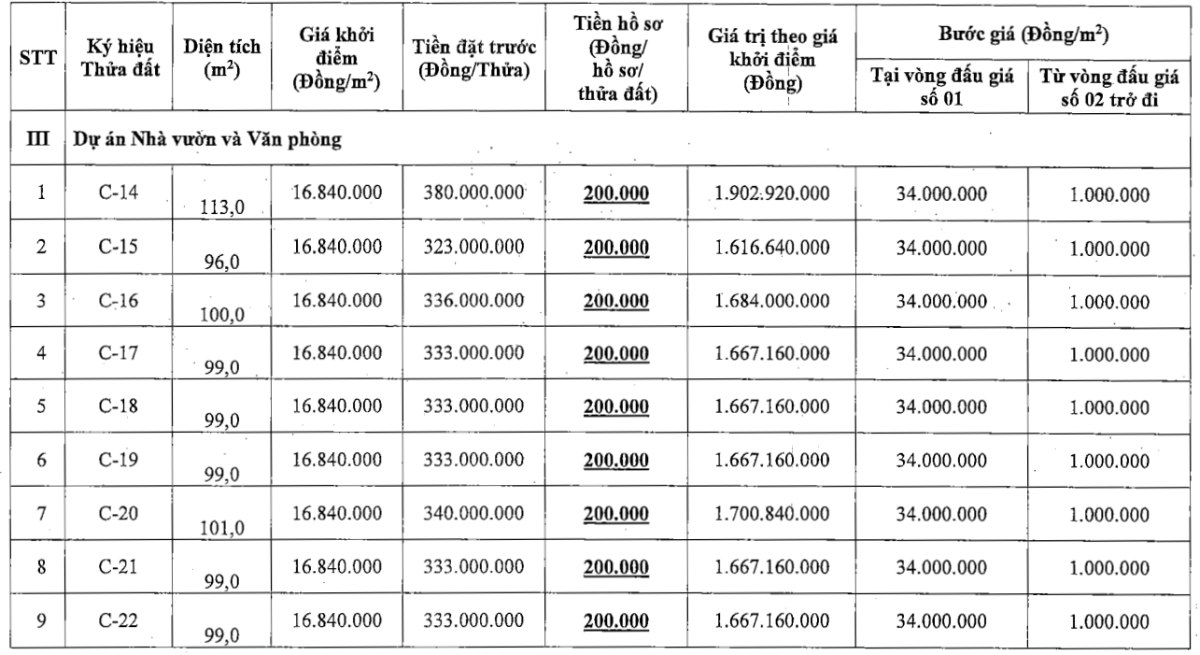 Ảnh: Công ty Đấu giá Hợp danh số 5 - Quốc Gia