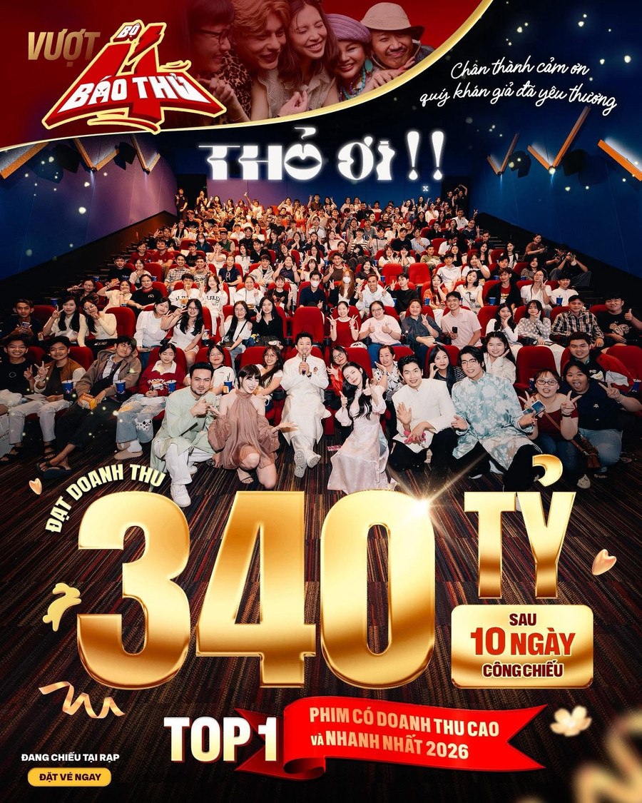 Bộ phim Thỏ Ơi đạt doanh thu 340 tỷ đồng, trở thành phim có doanh thu cao và nhanh nhất 2026 tại Việt Nam. 7d5d345b-2c62-4c8d-84b4-c5d3f0617f5e.jpg