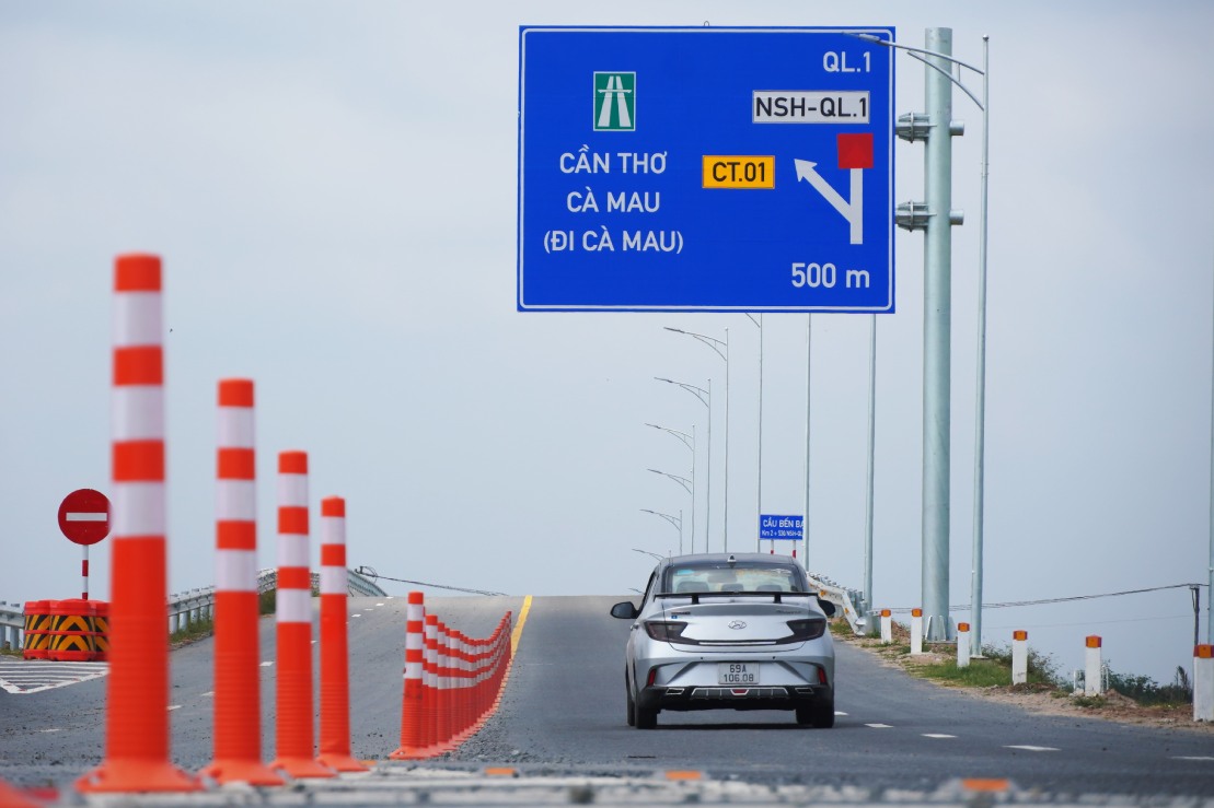 Cao tốc Hậu Giang – Cà Mau dự kiến tạm dừng khai thác 1 tháng. Ảnh: Tạ Quang