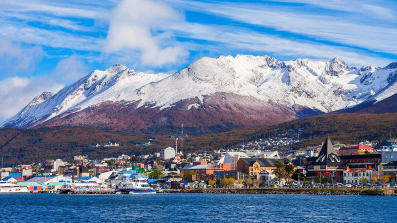 Thành phố Ushuaia, nơi vùng băng giá.