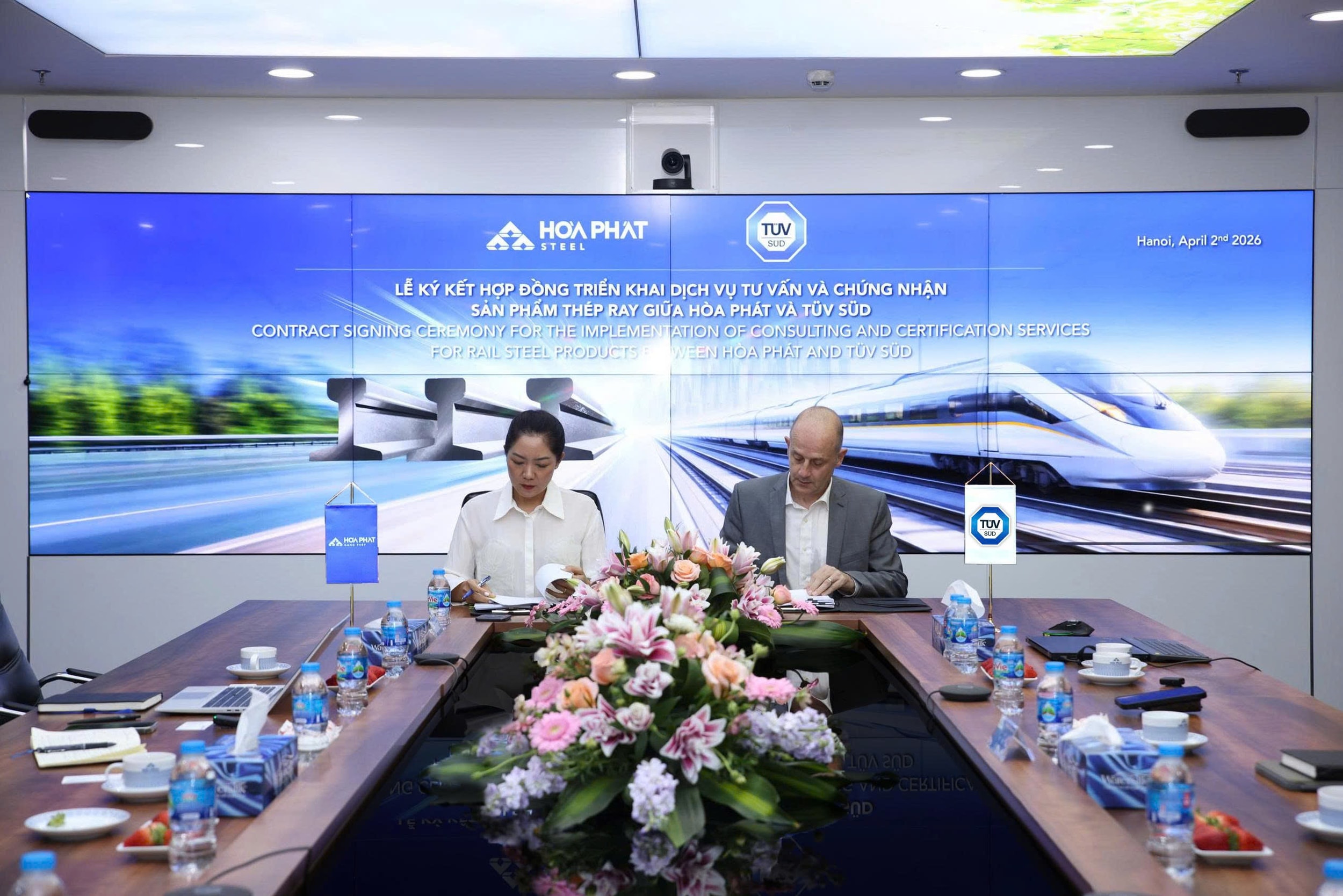 TUV SUD tư vấn quy trình quản lý chất lượng và cấp chứng nhận sản phẩm ray đường sắt của Hòa Phát