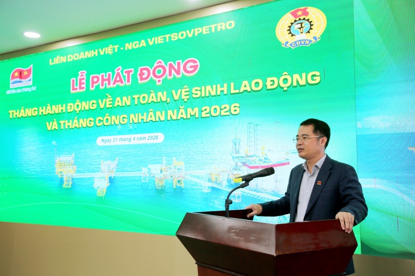 Vietsovpetro phát động Tháng hành động về ATVSLĐ và Tháng Công nhân năm 2026